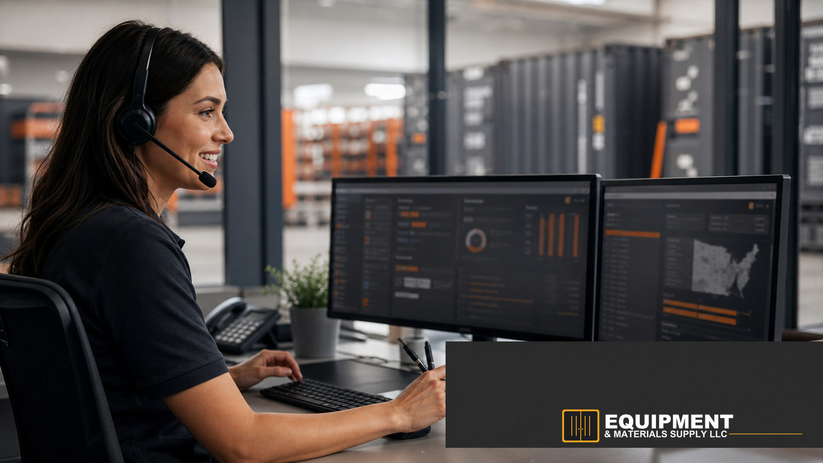 EQUIPMENT & MATERIALS SUPPLY LLC customer support representative assisting equipment and materials customers