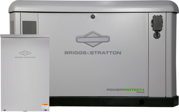 Briggs & Stratton 040794 Power Protect+ 22kW Standby Generator LP/NG with Dual 200A / Split 400A Automatic Transfer Switch New, product image 1
