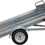 DK2 MMT5X7G 1639 lb. Capacity 4.5 ft. x 7.5 ft. Extendable 12 ft Bed Trailer Kit Galvanized New