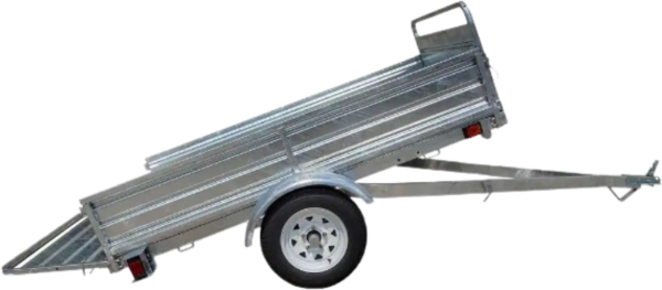 DK2 MMT5X7G 1639 lb. Capacity 4.5 ft. x 7.5 ft. Extendable 12 ft Bed Trailer Kit Galvanized New, product image 1