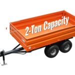 MechMaxx DT4X8 Dump Trailer 2-Ton Capacity Heavy-Duty New