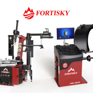 Fortisky Tilt Back Tire Changer & Dynamic Display Screen Wheel Balancer Combo 1670-8833