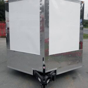 Enclosed Trailer 8.5'x18' White - Equipment Car Bike Hauler Storage