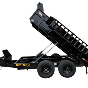 6' X 10' Hydraulic Dump Trailer With Loading Ramps (2) 5200lb axles GVWR 9990