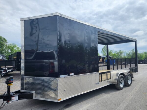 Enclosed Trailer 7′ X 20′ Black Hybrid Motorcycle Event, product image 1