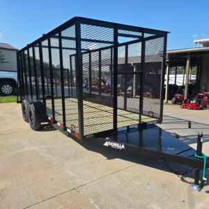 6.4' x 16' Debris Leaf Junk Trash Removal Loader Utility Trailer (2) 3500 Axles