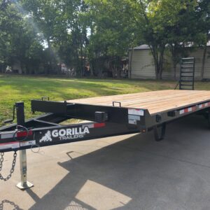 8.5x22 Deckover I-Beam Trailer (2) 5,200lb Axles Stand-Up Ramps 10K GVWR