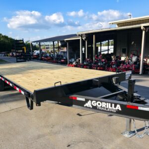 8.5x24 Deckover I-Beam Trailer Stand-Up Ramps (2) 5,200lb Axles 10k GVWR