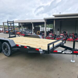 7x14 Equipment Trailer (2) 6000lb Axles with Stand-Up Ramps 12K GVWR