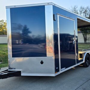 8.5x18 Indigo Enclosed Trailer Hybrid V-Nose with Roof (2)5,200LB Axles