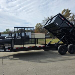 7x20 Hybrid Dump Utility Trailer with 3ft Sides Equipment (2) 7K Axles