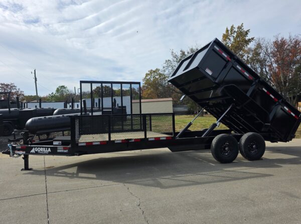 7x20 Hybrid Dump Utility Trailer with 3ft Sides Equipment (2) 7K Axles, product image 1