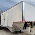 8.5' X 38' Custom Gooseneck Hybrid Equipment and Toy Hauler Trailer