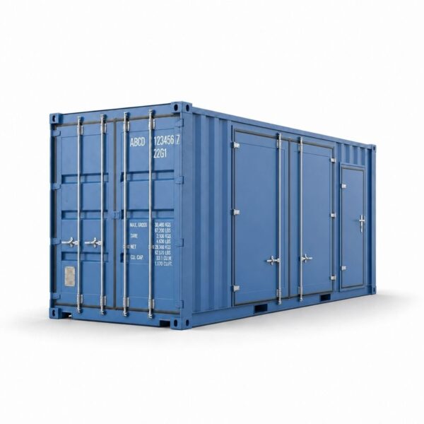 20ft 2-Door Side Opening Container - One-Trip - Blue, product image 1