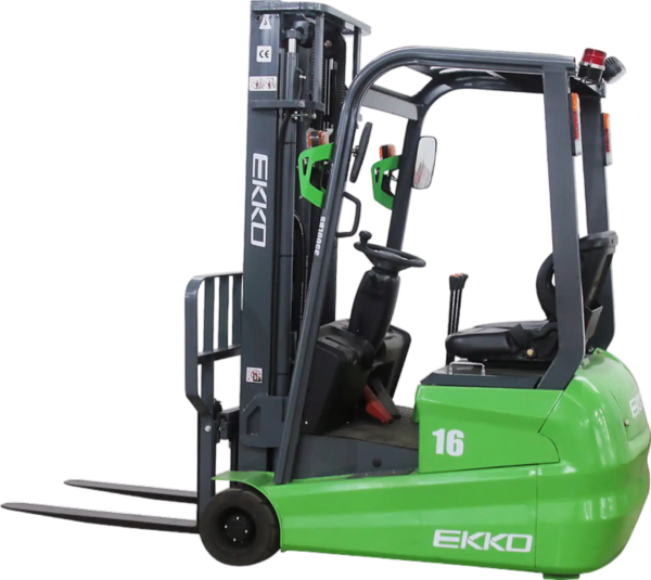 Ekko Lithium Forklift 3-Wheel 189" Lift Height 3500 lbs. Capacity EK16A-189LI New, product image 1