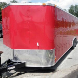 Enclosed Trailer 8.5'x24' Red - Motorcycle Trailer Car Truck Argo ATV Hauler Storage