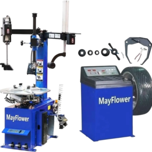 Mayflower Tools 988 + 680 1.5 HP Tire Changer with Double Assist Arms and Wheel Balancer Combo New