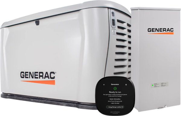 Generac 7329 28kW Standby Generator Propane Natural Gas 1 Phase 240V w/ 200A Automatic Transfer Switch New, product image 1