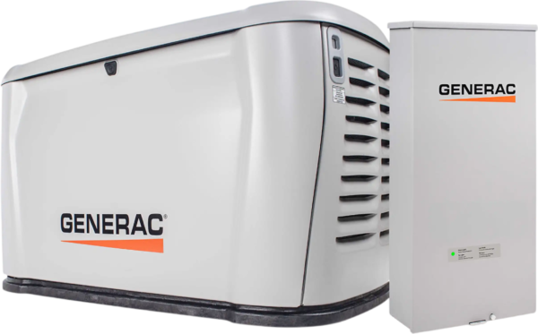 Generac 7328 26kW Standby Generator Propane Natural Gas Air-Cooled 1 Phase 240V w/ 200A Automatic Transfer Switch New, product image 1