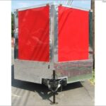 Enclosed Trailer 8.5'x26' Red - Motorcycle Car Lawn Equipment Hauler Storage