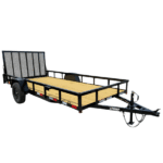 6.4x14 Straight Deck Utility Trailer 3,500lb Axle With Tall Gate