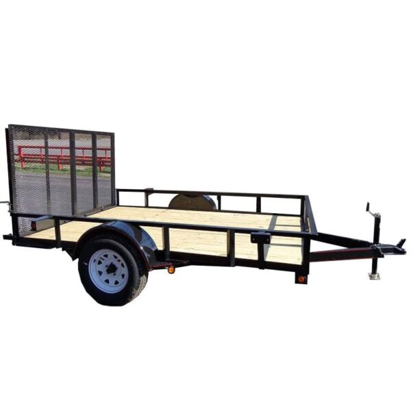 Utility Trailer 6.4'x10' Spring Assist Gate Tire Rack, product image 1