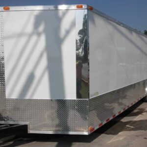 Enclosed Trailer 8.5'x26' White - Car Motorcycle Hauler Storage