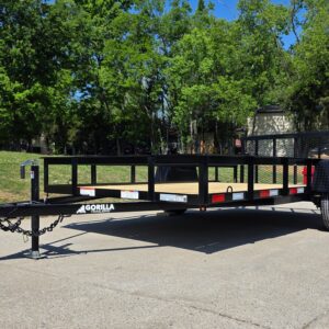 7x12 Dovetail Utility Trailer 3,500lb Axle