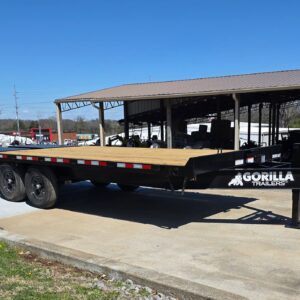 8.5x20 I Beam Deck over Dovetail Equipment Trailer 2-7k Axles with King Kong Ramps