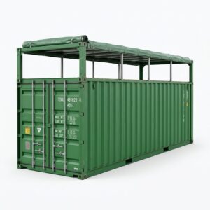 40ft Open Top Container - One-Trip - Green