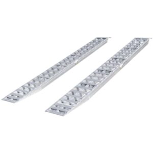 HD Ramps Aluminum Plate End Car Trailer Ramps – 12' L x 16" W with 5,000 lbs Capacity per Axle