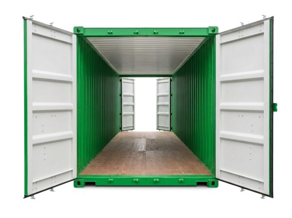 40ft Double Door Container - One-Trip - Green, product image 1