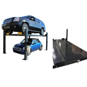 Atlas 408SL Premium Super Deluxe 8,000 lb 4-Post Lift + Pro-Floor 8-Piece Storage Combo