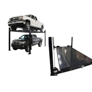 Atlas Garage PRO8000EXT-L 8,000 lb Extra Tall/Long 4-Post Lift + Pro-Floor 8-Piece Storage Combo