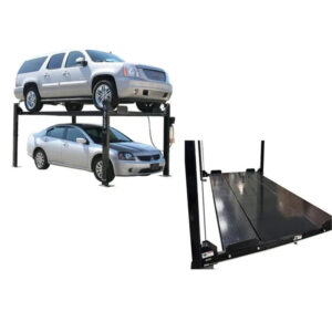Atlas Garage PRO8000 8,000 lb 4-Post Lift + Pro-Floor 8-Piece Storage Combo