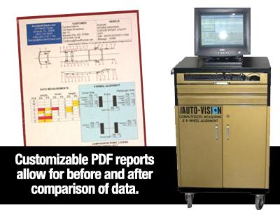 Star-Track Auto-Vision Computerized Measuring & Four Wheel Alignment System, product image 1