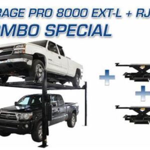 Atlas Equipment PRO8000EXT-L 4 Post Lift + RJ35 Sliding Jacks Combo