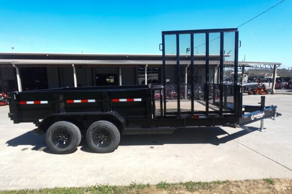 7x16 IBeam Hybrid Hydraulic Dump Trailer with 2ft Sides (2) 6K Axles, product image 1