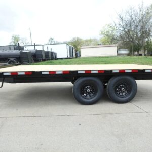 8.5x16 I-Beam Deckover Equipment Trailer (2) 7k axles 14k GVWR