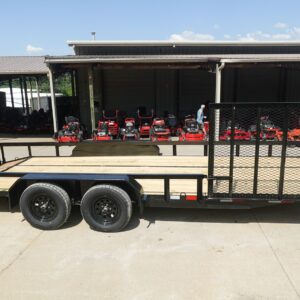 7x20 Dovetail Utility Trailer with Side Gate (2) 3,500lb Axles 7K GVWR