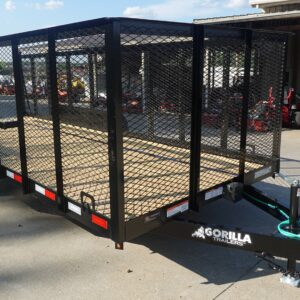6.4x18 Debris / Junk Utility Trailer 4ft Mesh Sides (2) 3500lb Axles 7K GVWR