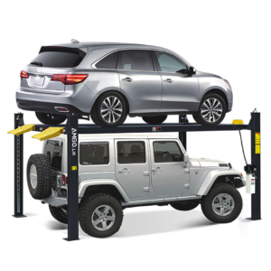 AMGO 409-HP 9,000 lbs. Capacity 4-Post Tall Parking Auto Lift