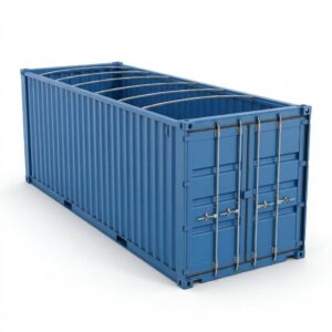 20ft Open Top Container - One-Trip - Blue
