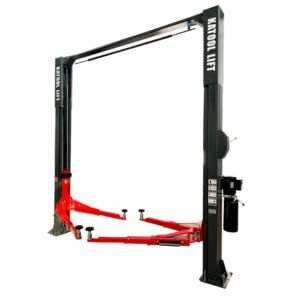 KATOOL KT-AS110D 2-Post Car Lift 11,000 lb Capacity, Asymmetric Arms, Single Lock Release