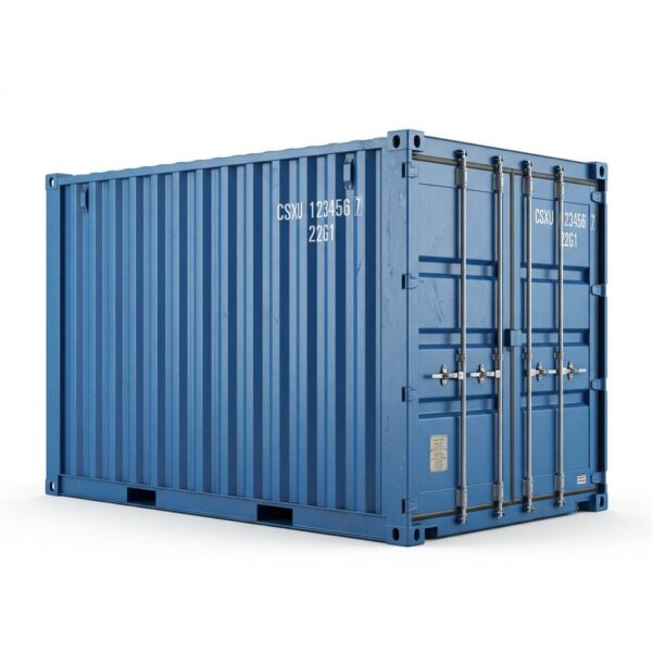 8ft One-Trip Shipping Container - One-Trip - Blue, product image 1