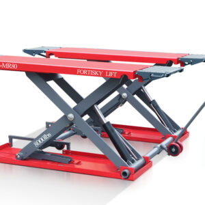 Fortisky Mid-Rise Scissor Lift 8000lb 47" Electric Lock Release 220V FSL-MR80