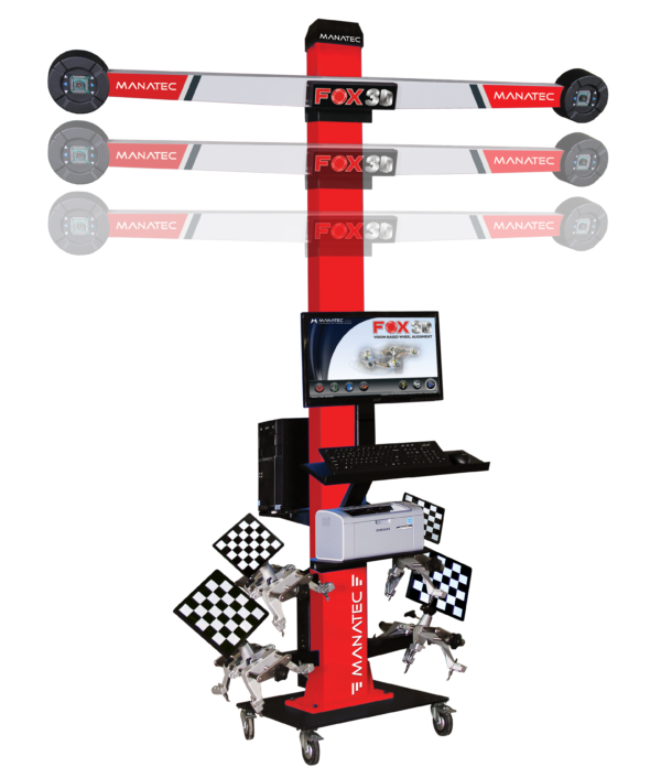 Manatec FOX-3D-AUTOBOOMX-SMART-MOBILE - Portable 3D Wheel Alignment Machine for Lift Applications, product image 1