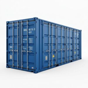 40ft High Cube Open Side Container - One-Trip - Blue