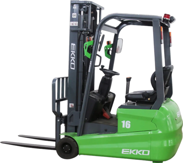 Ekko Lithium Forklift 3-Wheel 24V with Adjustable Forks 216" Lift 3,500 lbs. Capacity EK16A-216Li New, product image 1