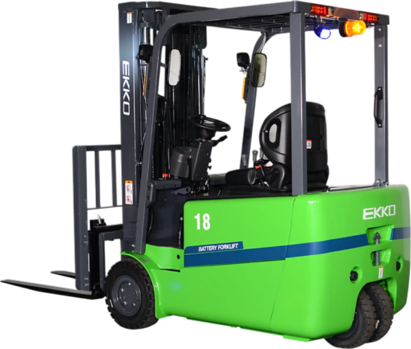 Ekko EK18AT-216LI Lithium Forklift 3-Wheel 216" Lift Height 4,000 lbs. Capacity 48V New, product image 1